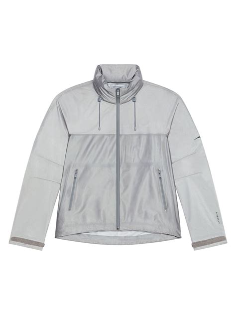 givenchy windbreaker men|Windbreaker in leather with reflective details .